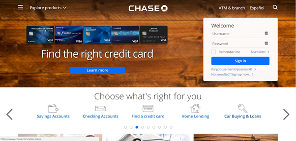 chase-landing-page, landing page creator