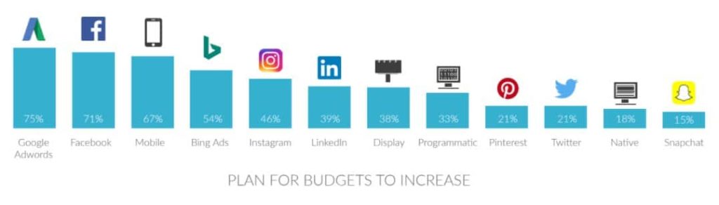 social ad survey,  marketing budget best practices