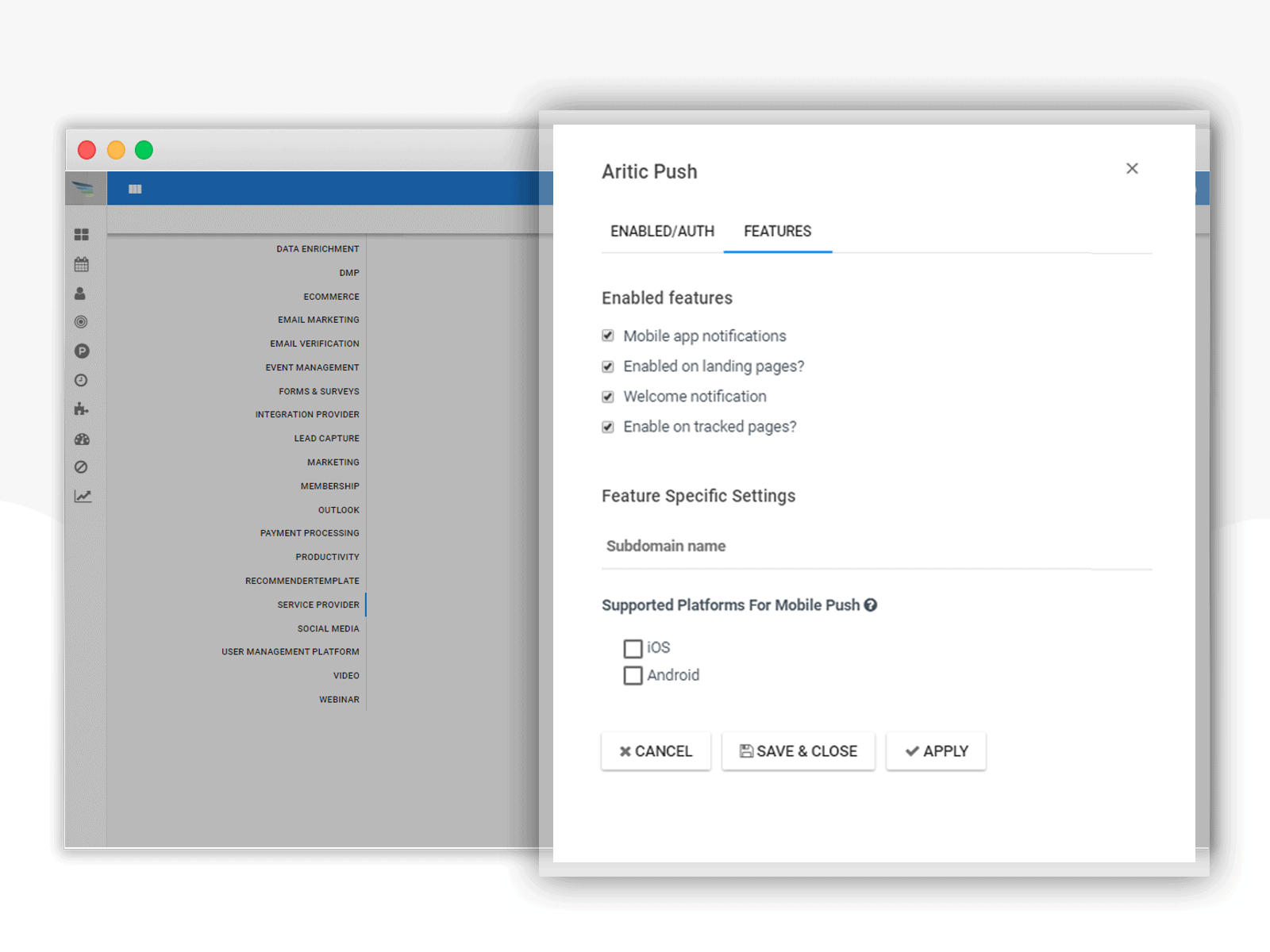 OneSignal Integration